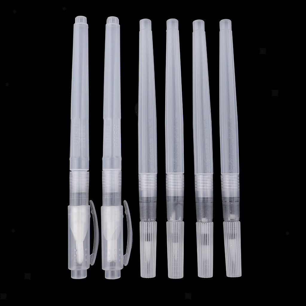6 Watercolor Brush Pens Water Brush Pens Watercolor Pens Water Brush Pens