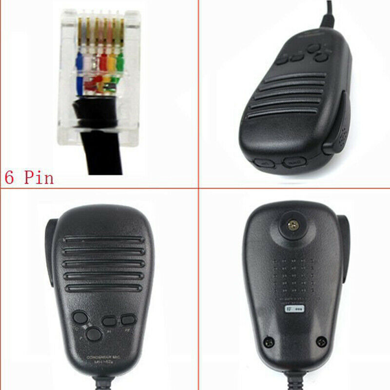 MH-42B6JS 6 Pin PTT Hand-held Speaker MIC for Yaesu FT-7800R FT-8800R FT-2800M