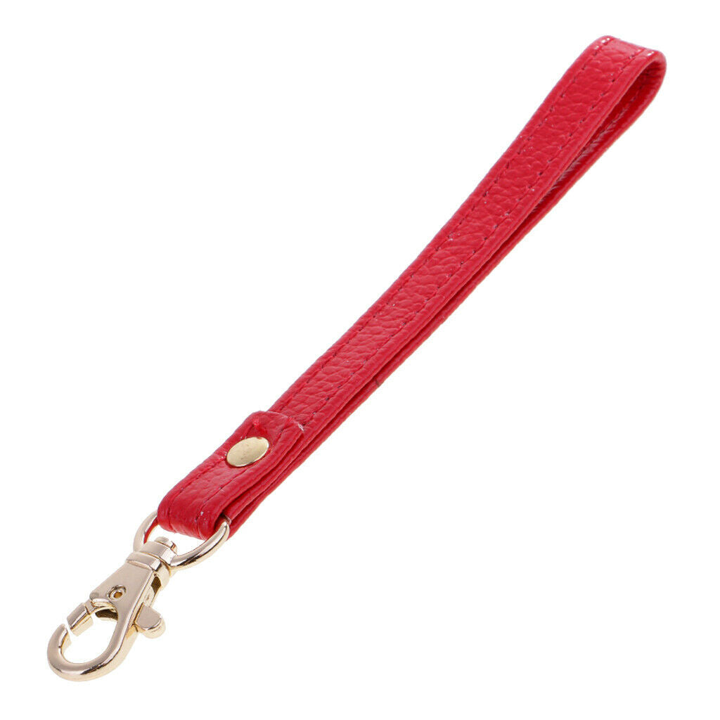 2 lot Short DIY Real Leather Wrist Bag Strap Handbag Wallet Handle Belt