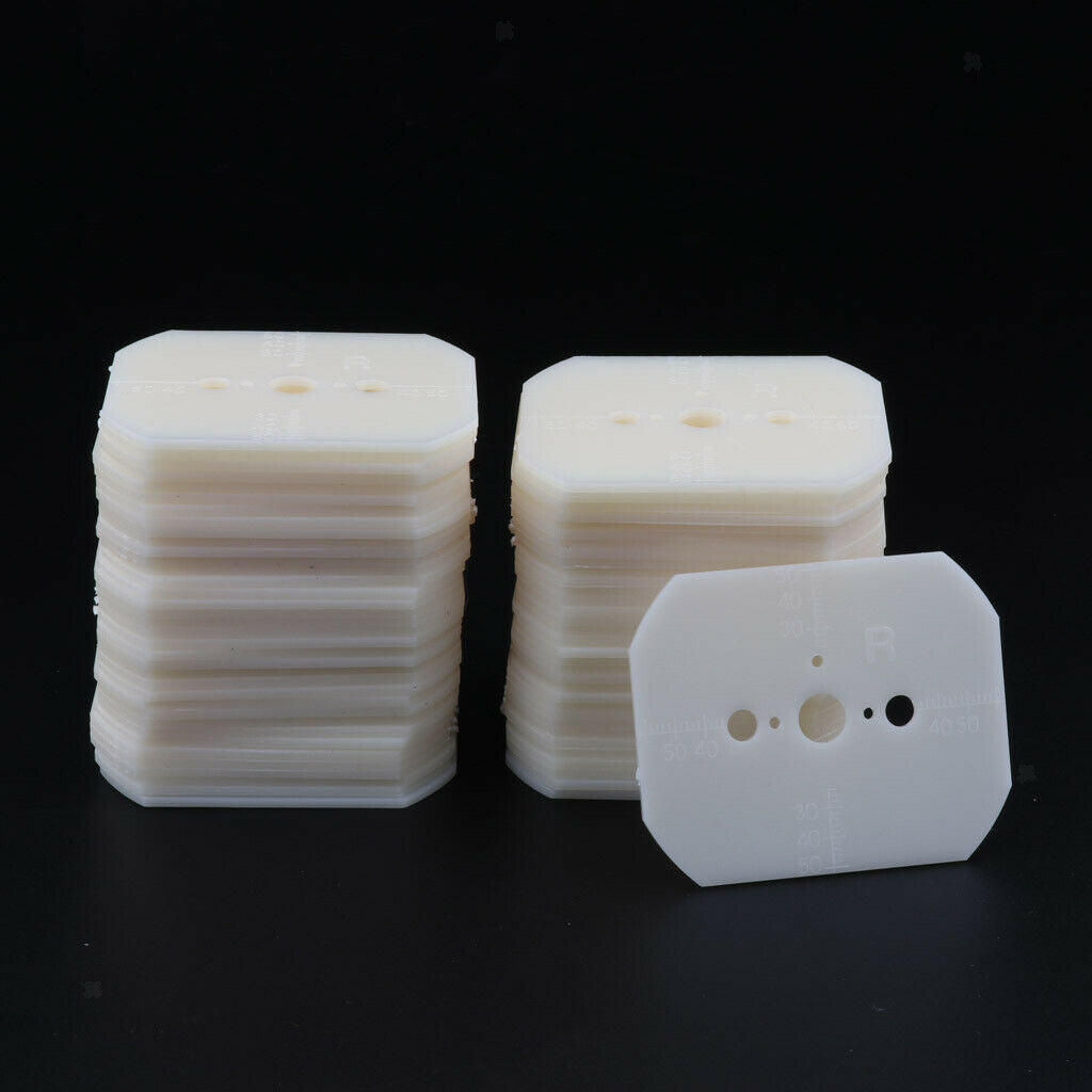 70pcs PVC Glasses Processing Template 6.2 X 5.2 X 0.2cm