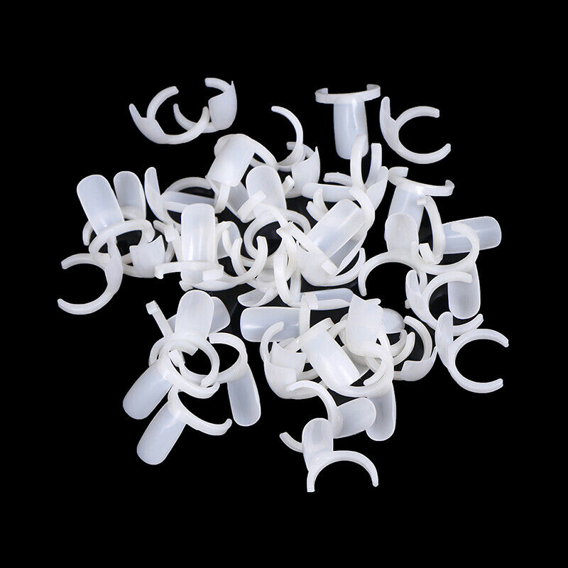 50x nail t ring color cd display bod plastic nail t practice ringSet^.l8