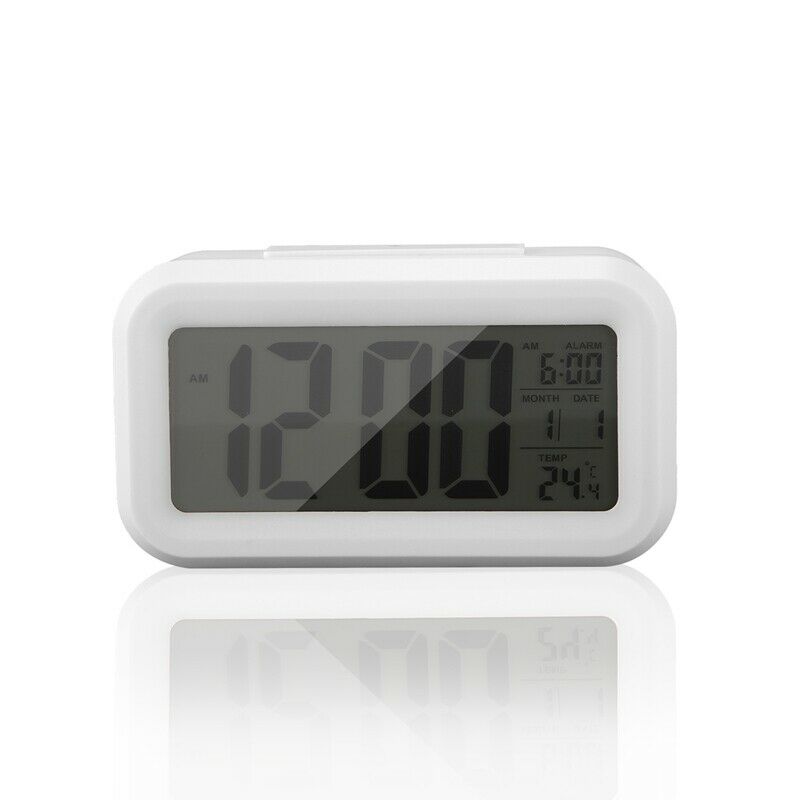 4X(Temperature Digital Clock, Lazy Snooze Alarm Clock, Mute Backlit ElectroJ7F5)