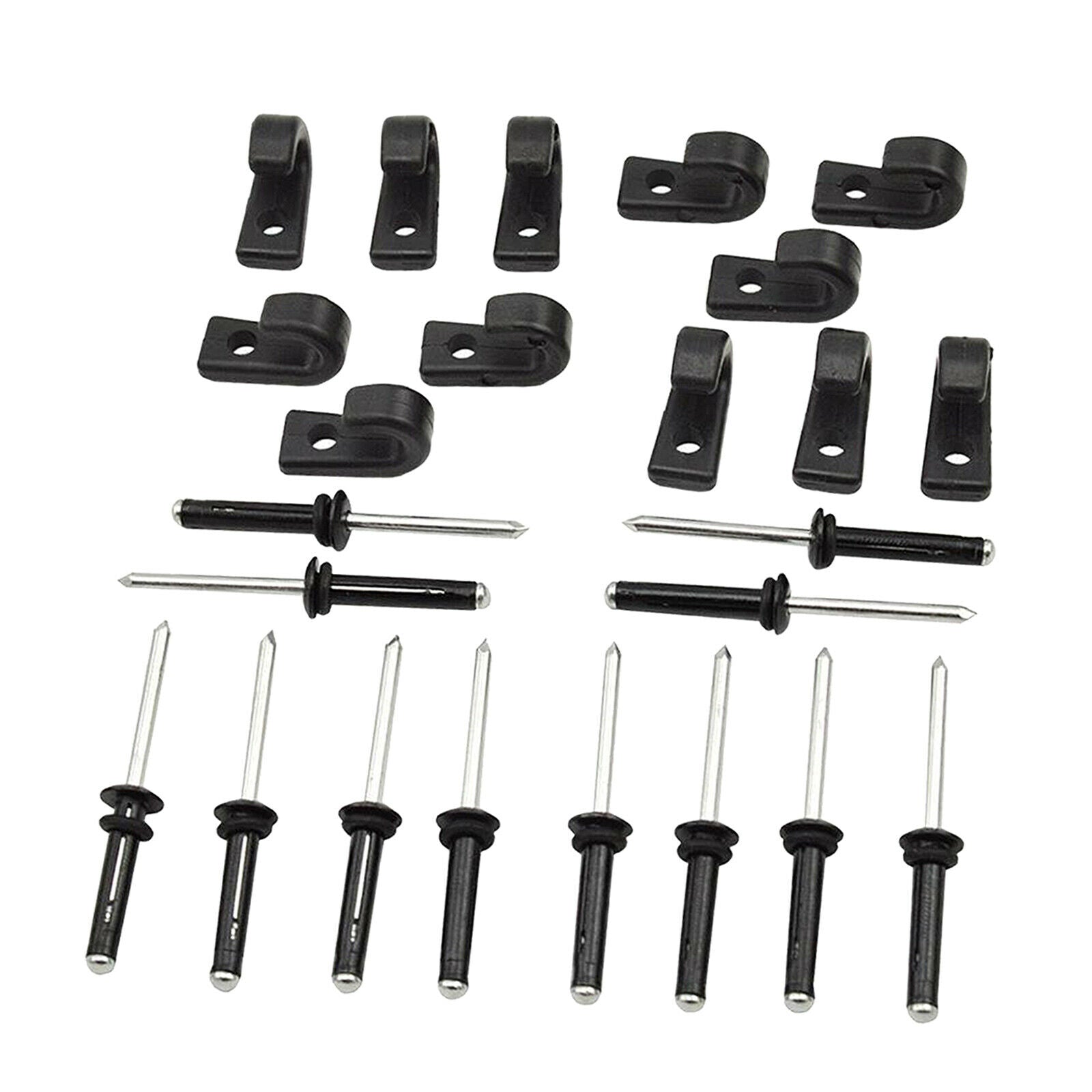 12pcs Hooks and 12pcs Rivets Adjustable Heavy Duty Kayak Canoe Car Roof Rack