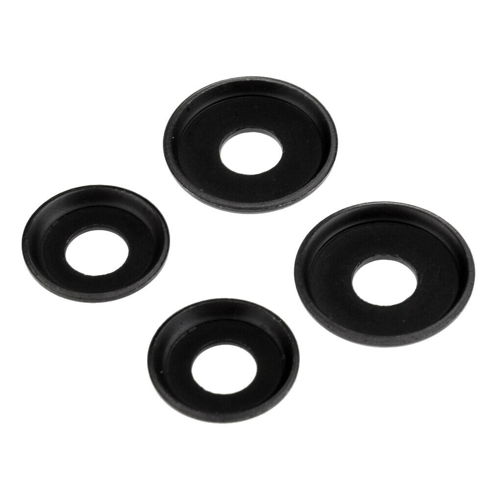 8 Pieces Metal Disc Assortment For Skateboard, 4 Large Washers, 4 Small Washers
