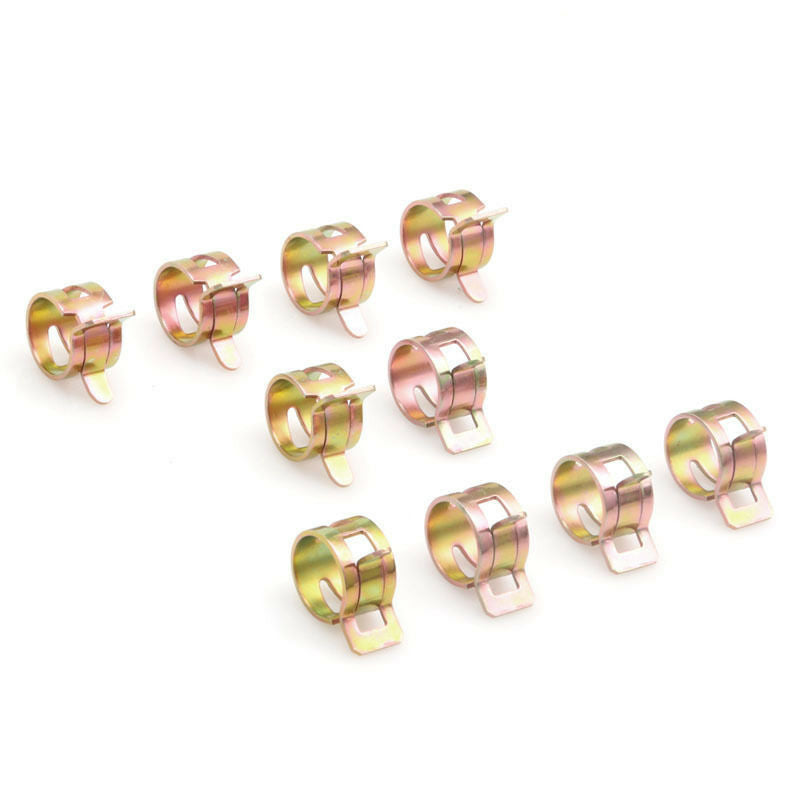 60pcs Spring Clip Fuel Oil Water Hose Pipe Fastener Tube Clamp 6-15mm 6 Sizes