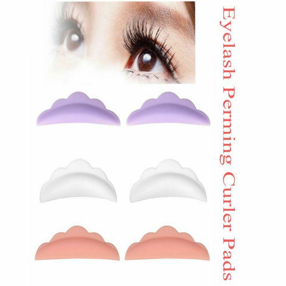 3 Pairs 3 Sizes Non-toxic Silicone Eyelashes Perming Curler Shield Pads Set