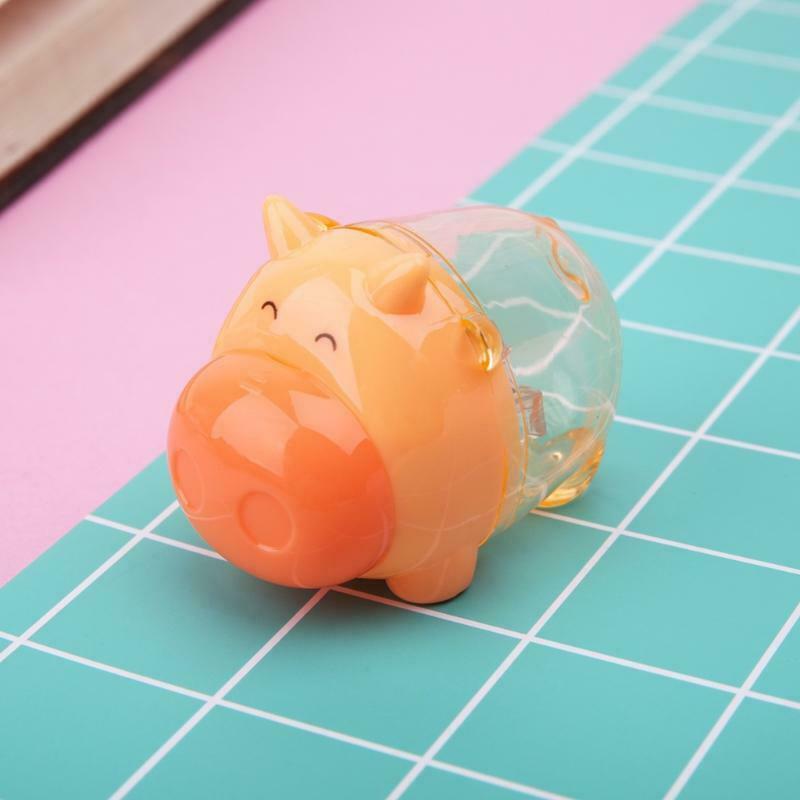Mini Cute Cartoon Pig Pencil Sharpener School Student Stationery Kids Gift Hot