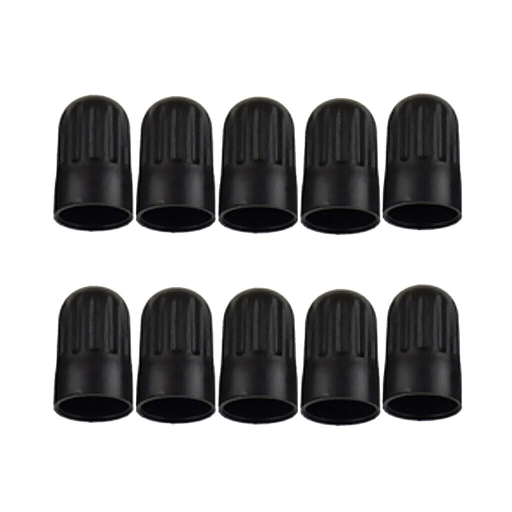 2X 10 x Black Tire Valve Cover Long Caps Tire Rim Wheel Valve Cover for TR20008