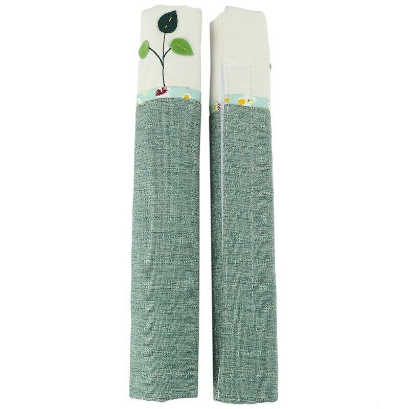 1 Pair Cotton Door Handle Covers Refrigerator Doorknob Cover Practical Double-P4