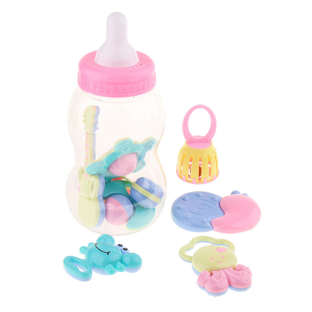 Rattle Set Of Bottle Teether Educational Toys Room Decoration