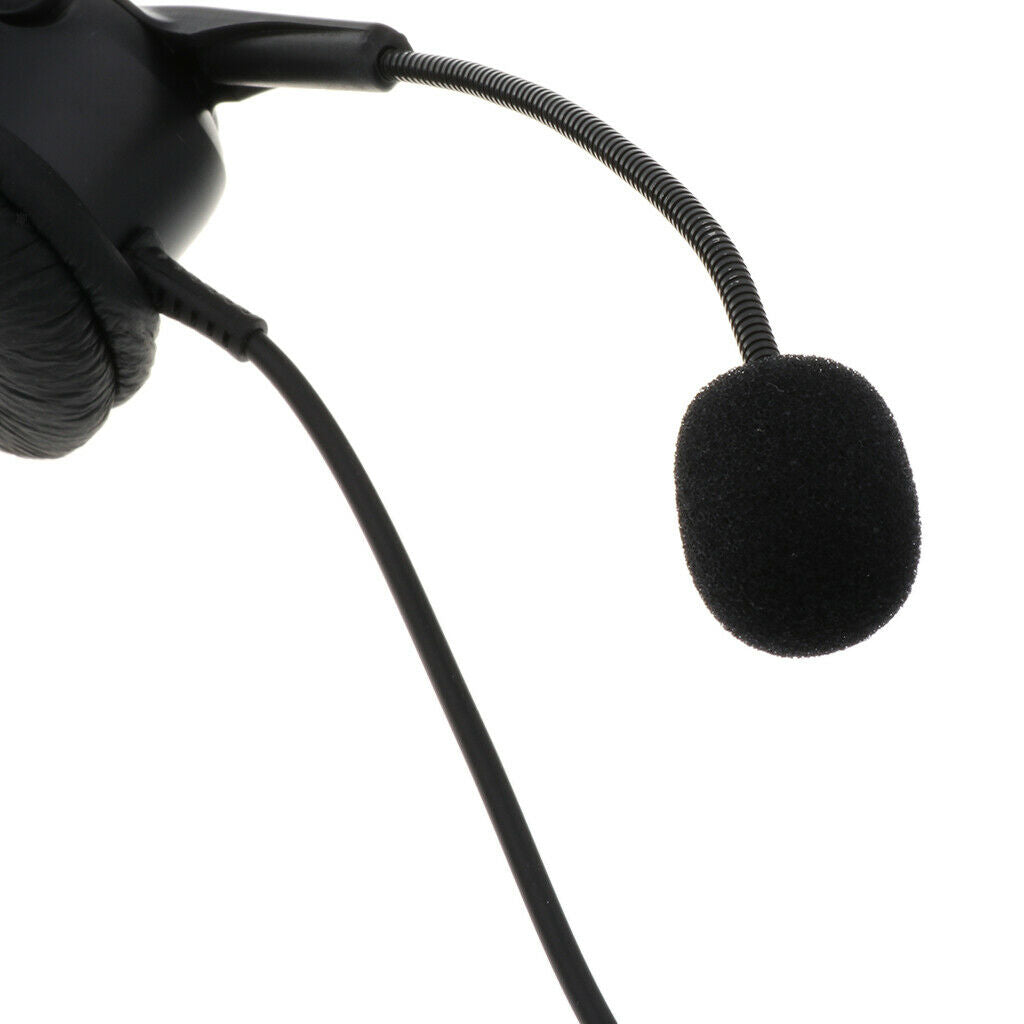Hands-free Call Center Noise Cancelling 3.5mm Headsets Headphone for Office