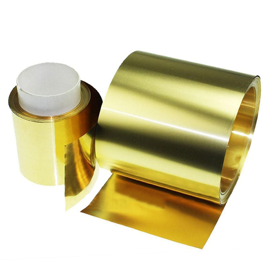 Brass Metal Thin Sheet Foil Plate 0.02X100X1000MM Handicraft Handmade Art