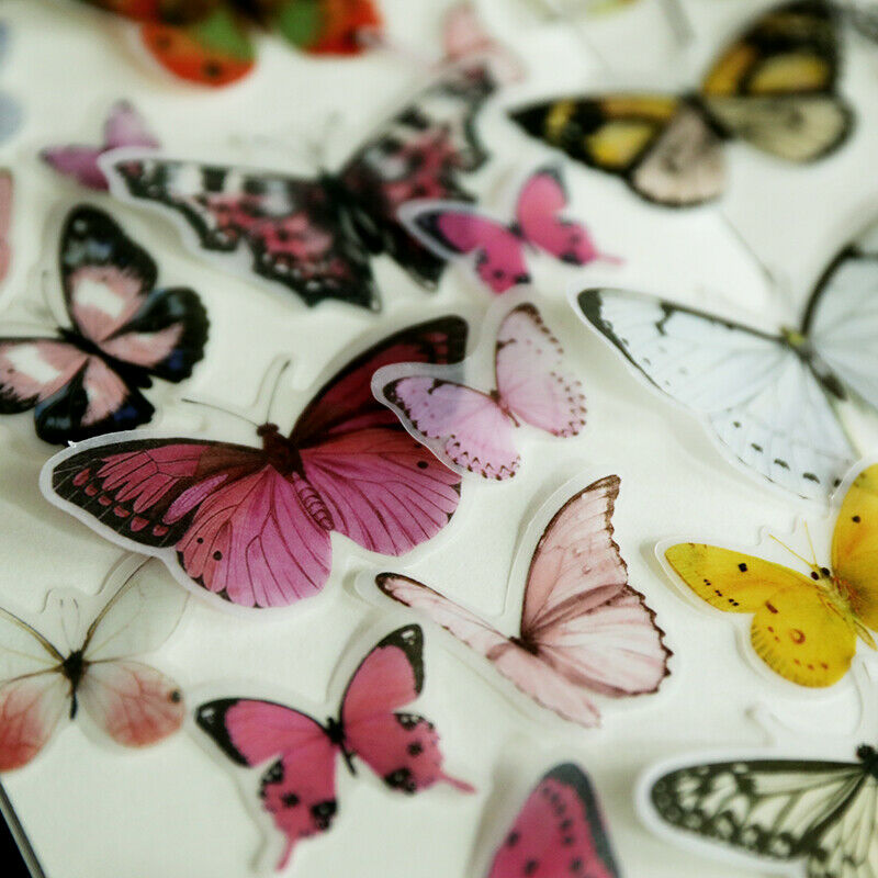 80pcs Vintag Butterfly for Scrapbooking Planner Card Making Journaling Project