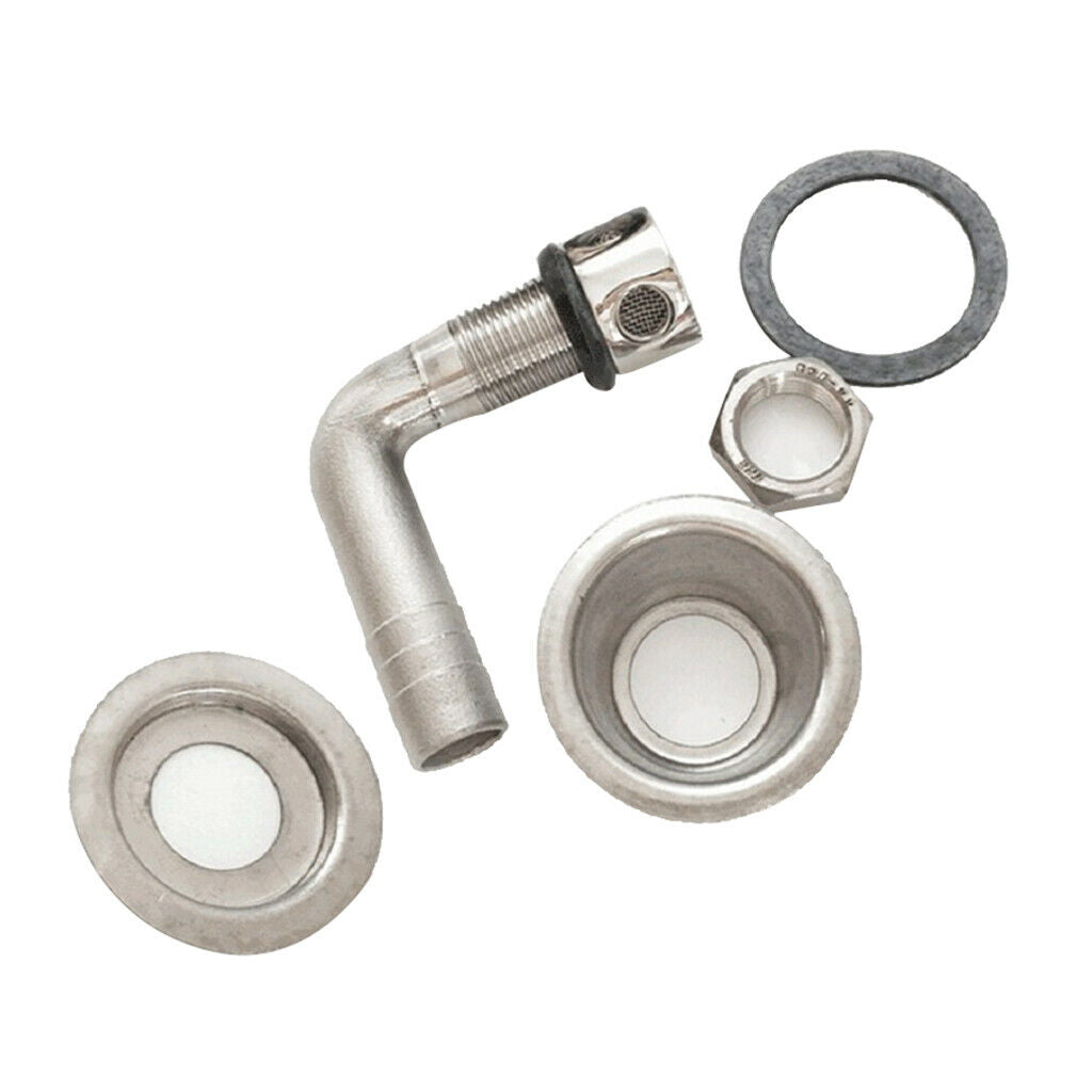 Stainless Steel Boat Fuel Gas Tank Vent, 90 Degree for 16mm 5/8inch Hose