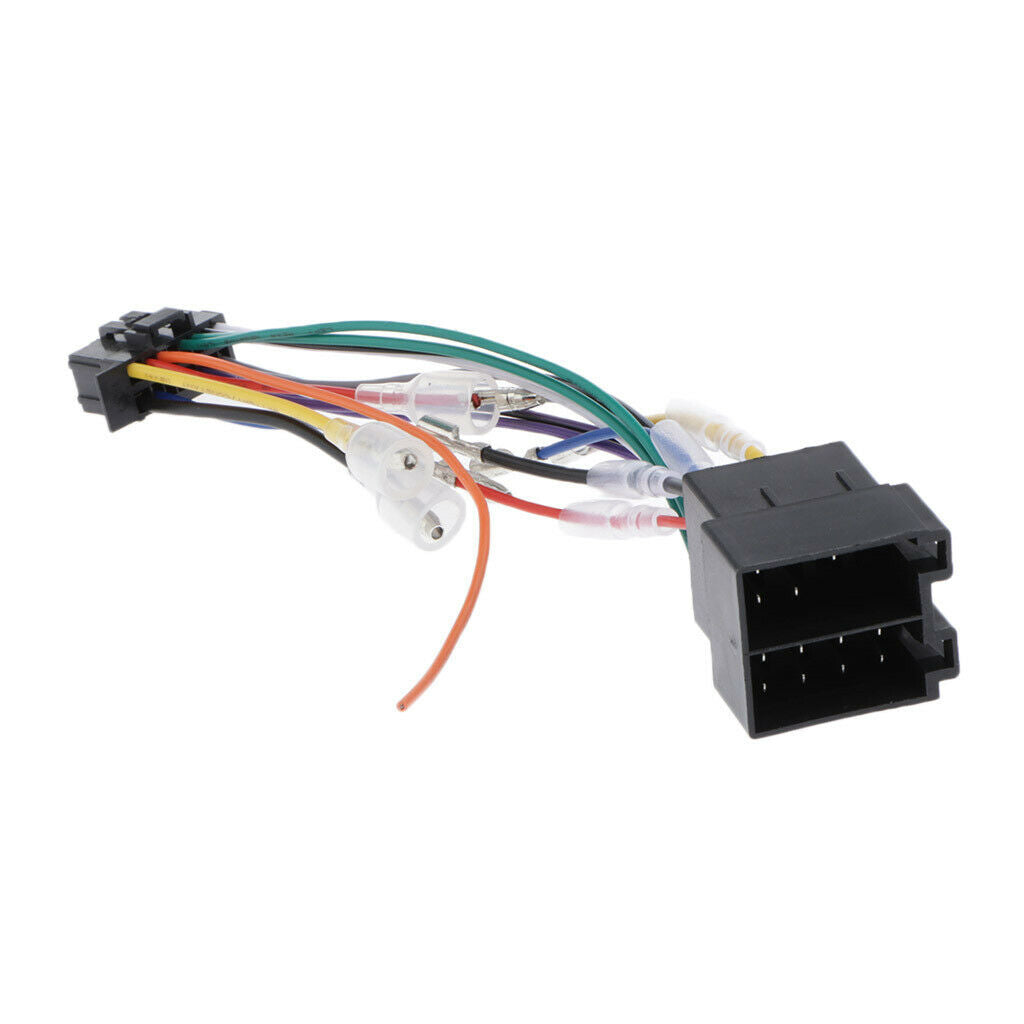 Auto Car Stereo 16Pin Radio ISO Harness Wire Plug Connector Adaptor Cable