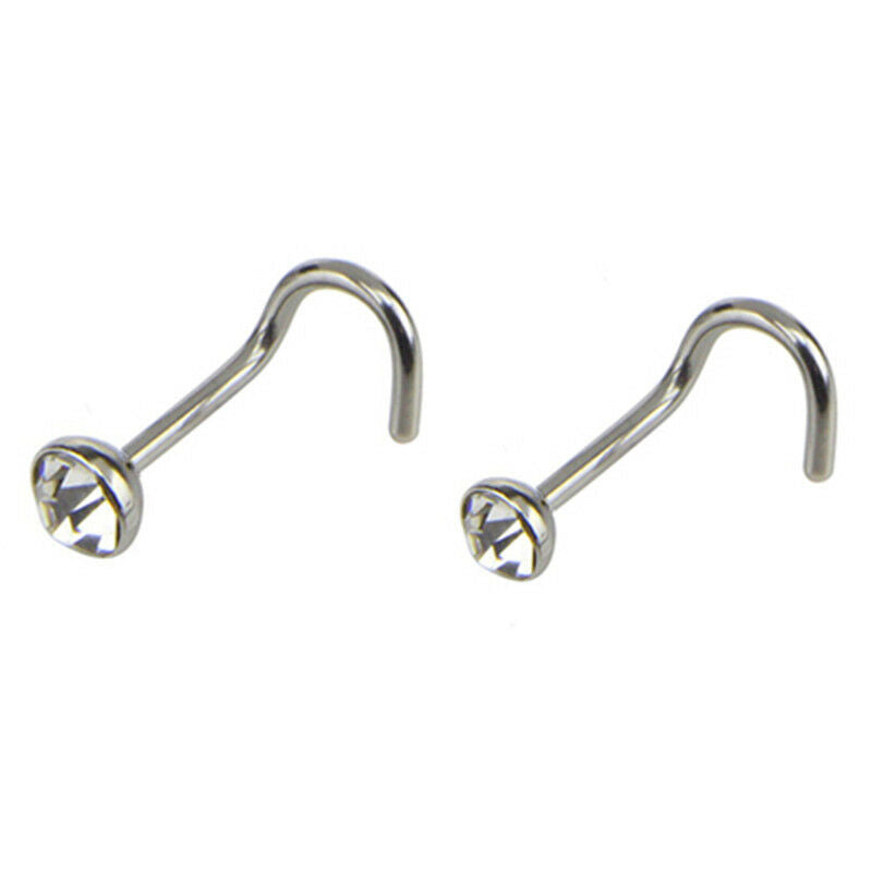 22x Stainless Steel Hinged Segment Nose Hoop Ring Bone Studs Body Piercin.l8