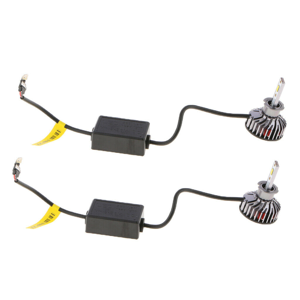 2PCS Tri-color temperature K2 Auto LED headlamp Bulbs H3 Pair Conversion Kit