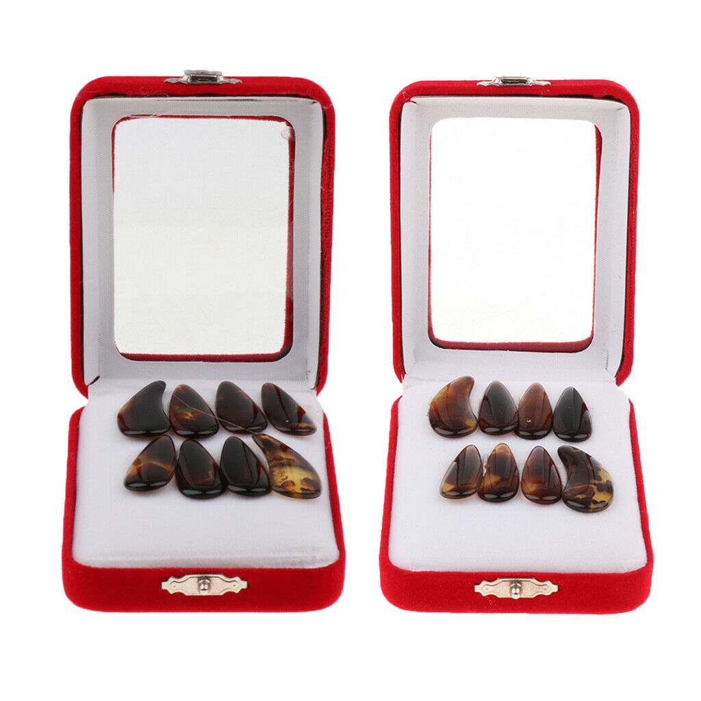 16pcs Gu Zheng Nails Finger Picks for Guzheng Players Stage Playing