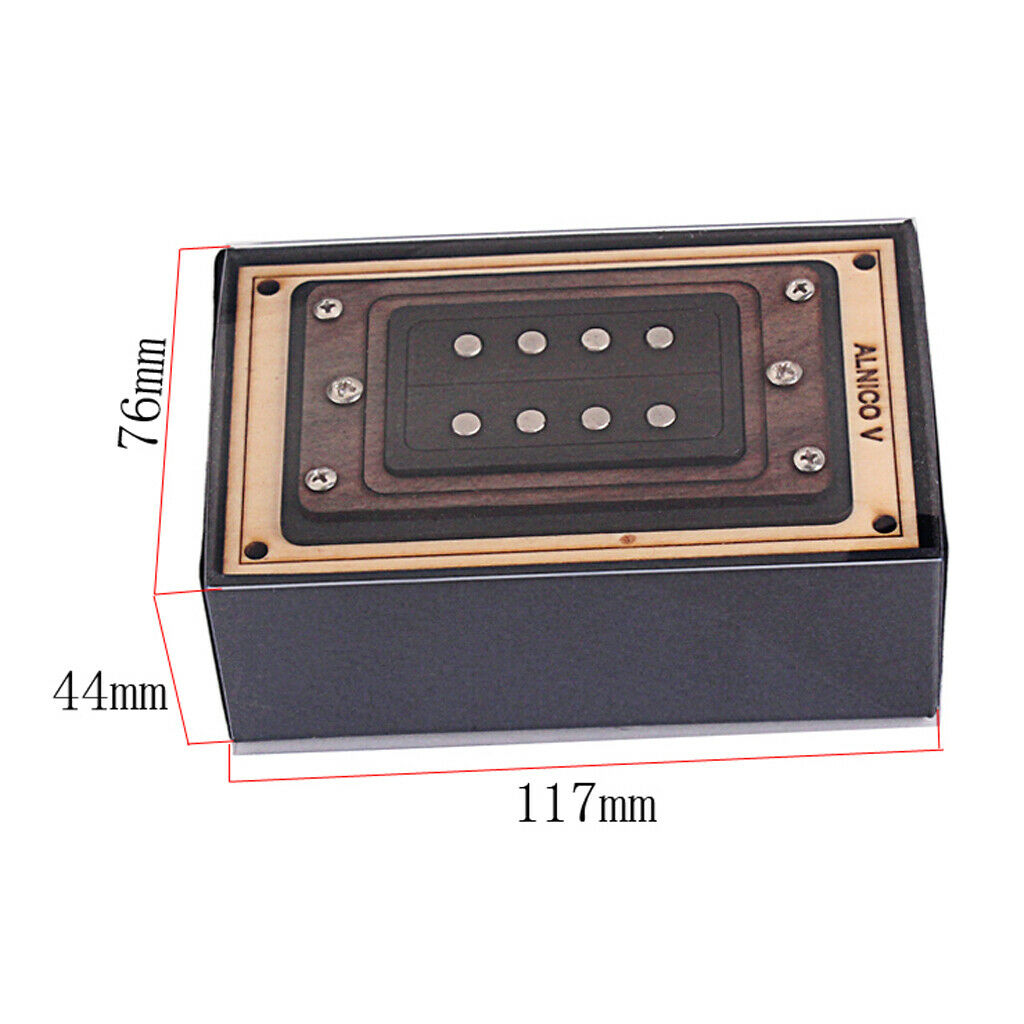 1 Set 4-String Humbucker Pickup with Screws for Cigar Box Guitar/Electronic