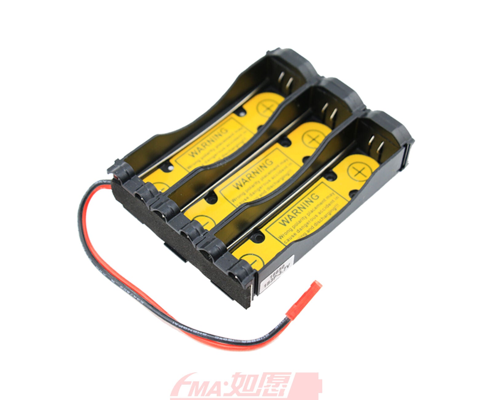 2x Battery Holder Case for Li-ion 3.6V 3.7V 18650 Cell 1S3P Connection w/PCM