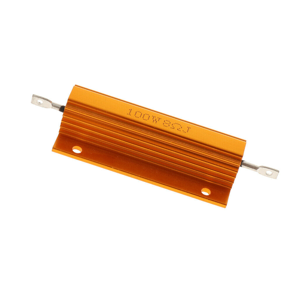 1 Pcs Golden 100 Watt 8 Ohm Aluminum Shell Wire Wound Resistors