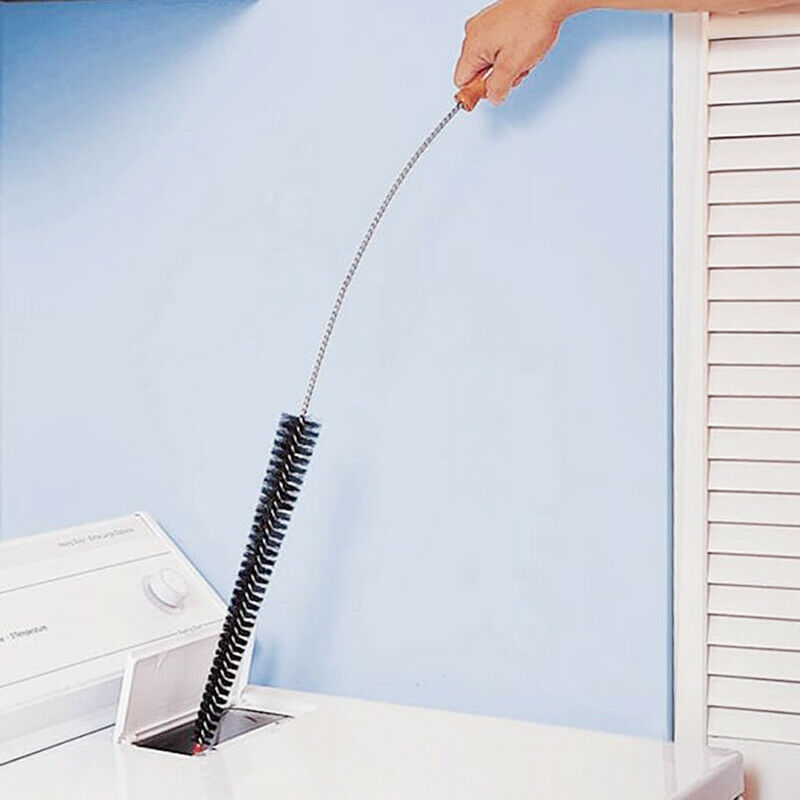 Long Black Washing Machine Clothes Dryer Cleaning Brush Vent Trap CleanerSEB SJ