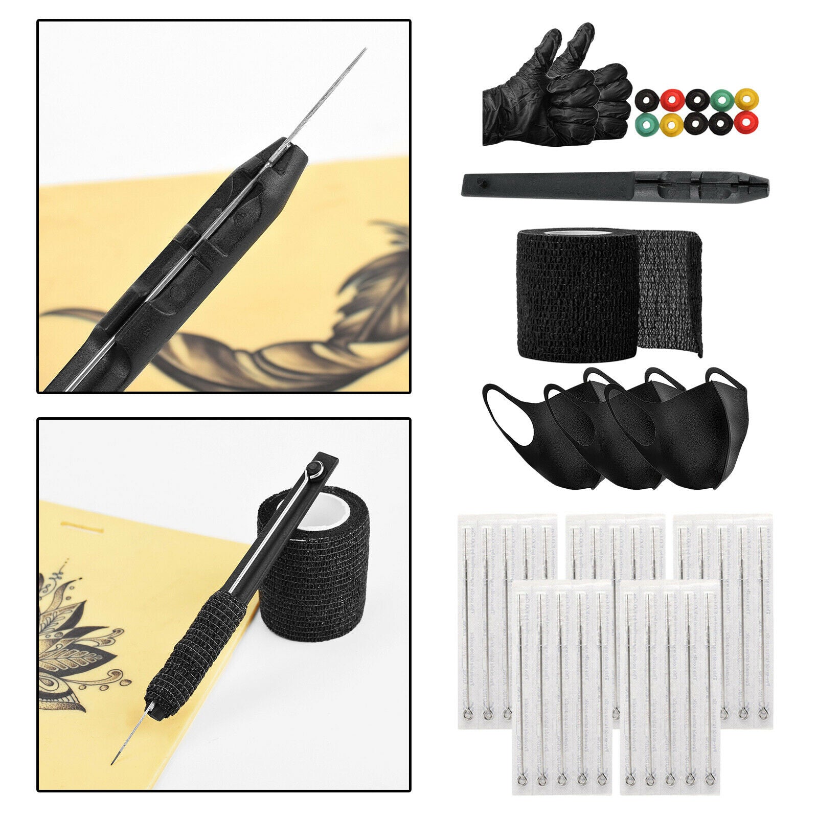 Complete Tattoo Kit 1RL 3RL 5RL 7RL 9RL Tattoo Supplies for Tattoo Artists