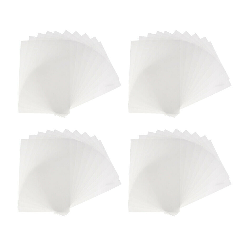 40pcs White Shrink Film Sheets Heat Shrinkable Paper for DIY Crafts 29x20cm
