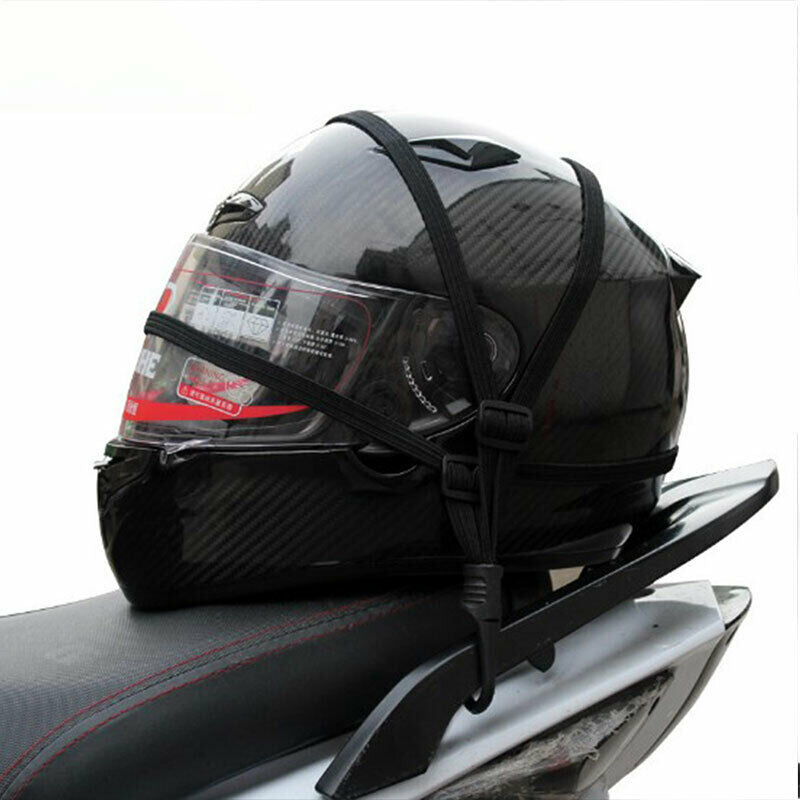 1pc 60cm Motorcycle Luggage Strap Helmet High-Strength Gears Elastic Buck.l8