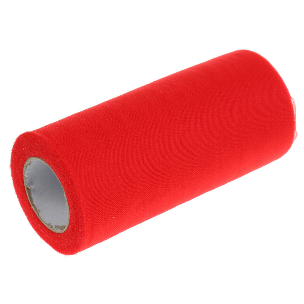 Tulle Fabric Spool Rolls Tutu Craft Wedding Bride Dress Decor Red