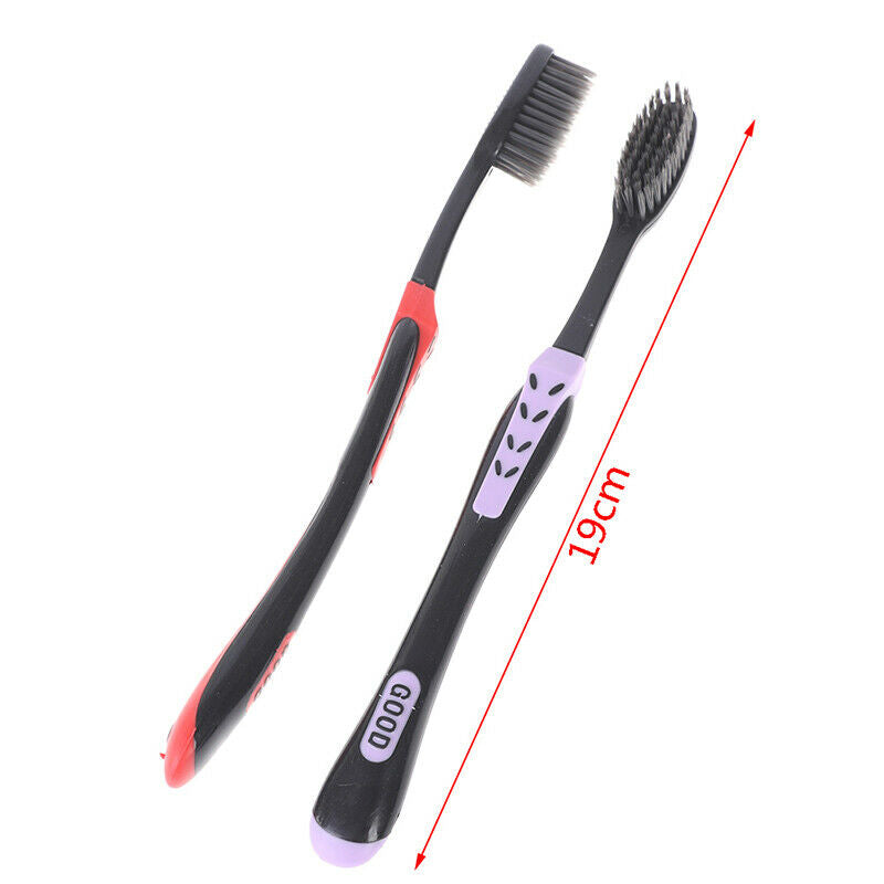 4Pcs/Pack Adults Bamboo Toothbrush Charcoal Nano Toothbrush Dental Oral C.l8