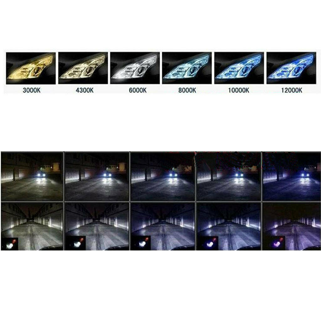2x H7 55W 12V HID Xenon Headlight Conversion Bulbs Light Lamp Kit 6000K