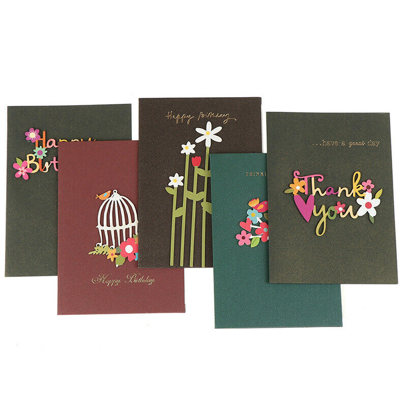 1pc Handmade Thank You Card Cute Happy Birthday Christmas Greeting Ca.l8