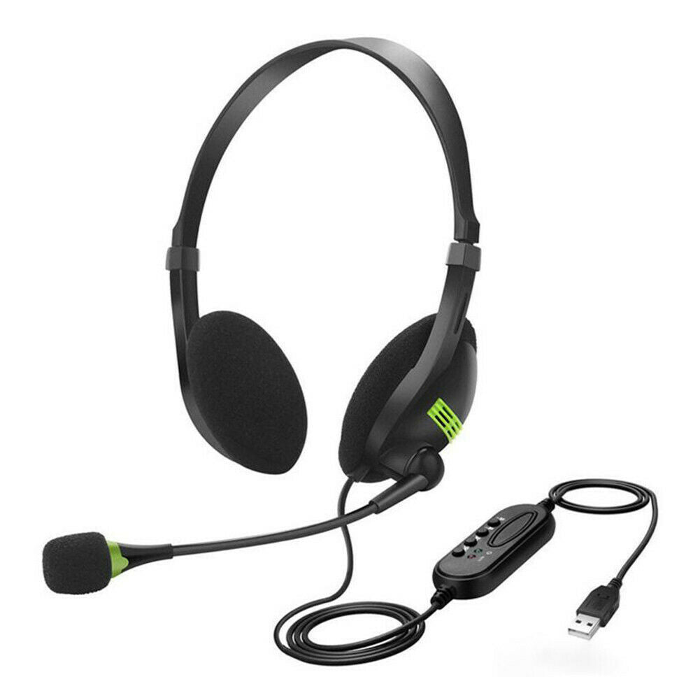 Video Gaming Headset Mic Stereo Bass Surround Headphone For PS5/Xbox/PC/Computer