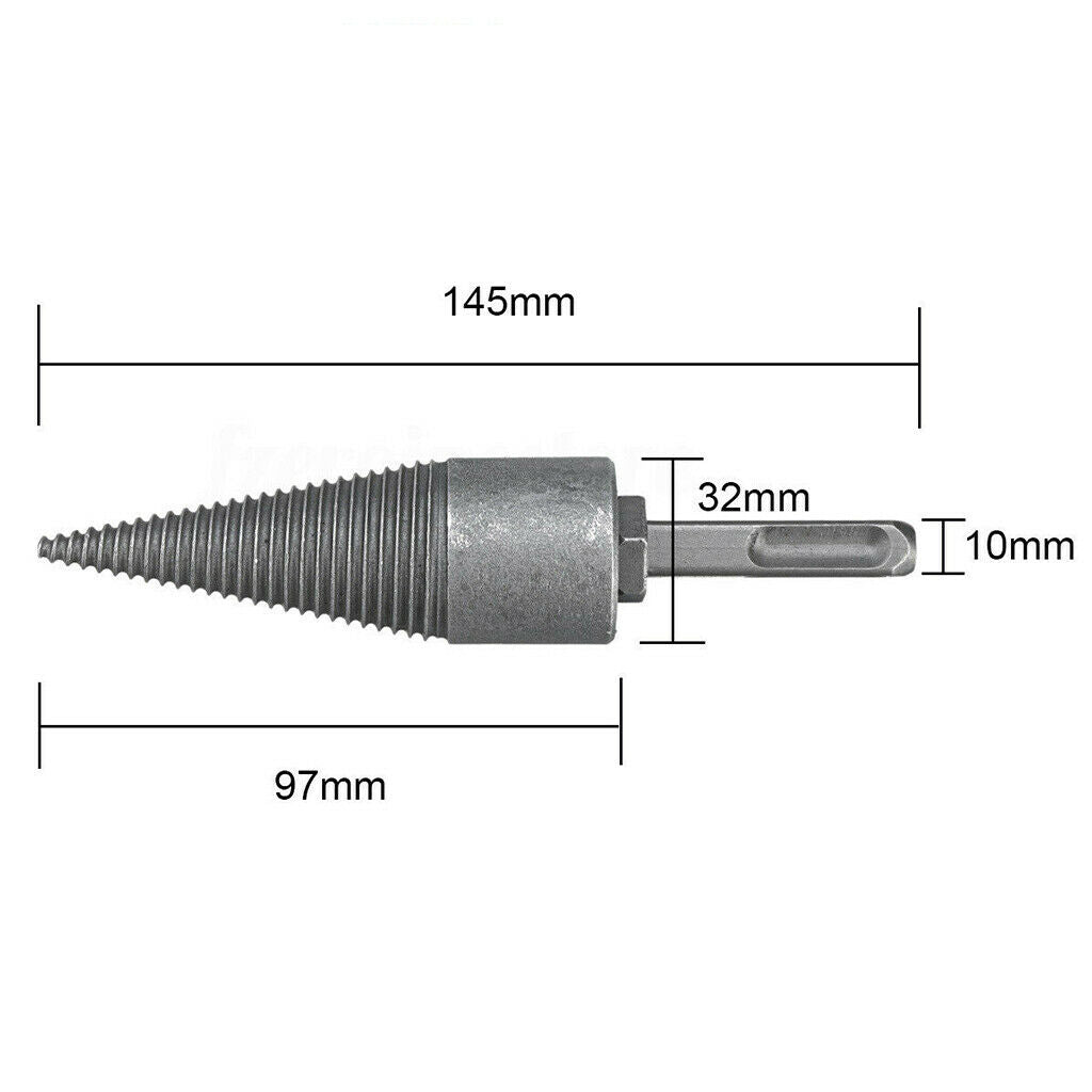 Metal Hammer Drill Bits Chopping Wood Splitter Cone Hexagon Handle,others,