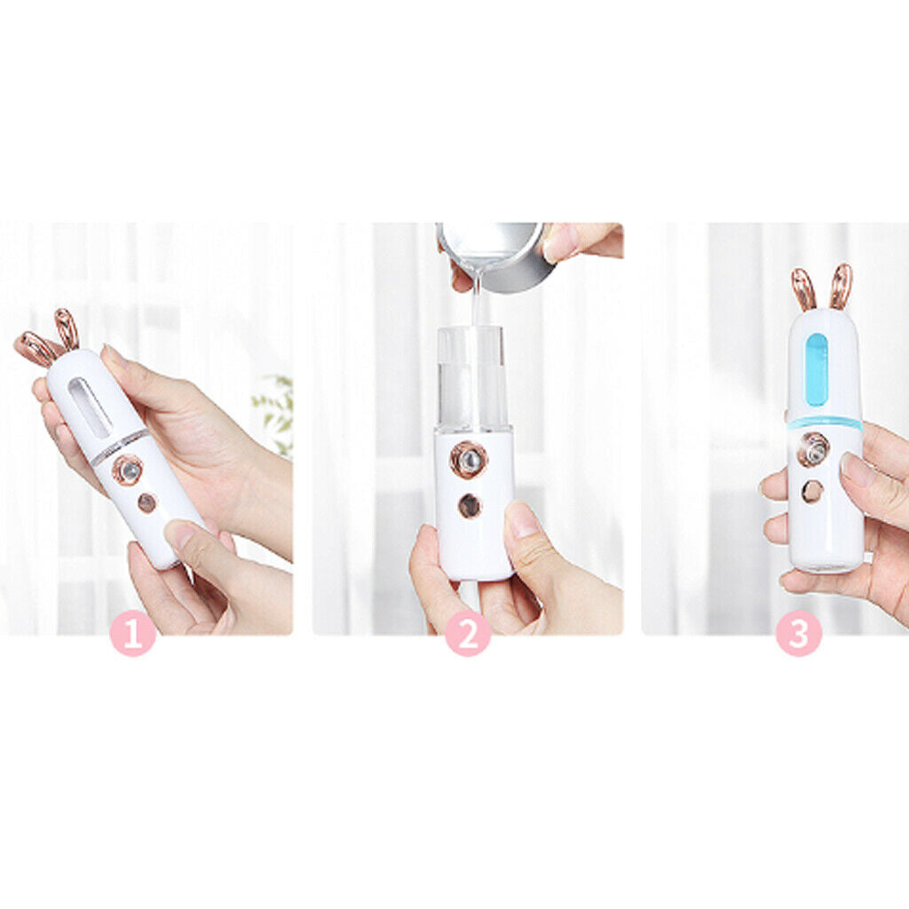 2Pcs 30ml Nano Mist Facial Cool Mist Mister Moisturizing Handhold Hydration