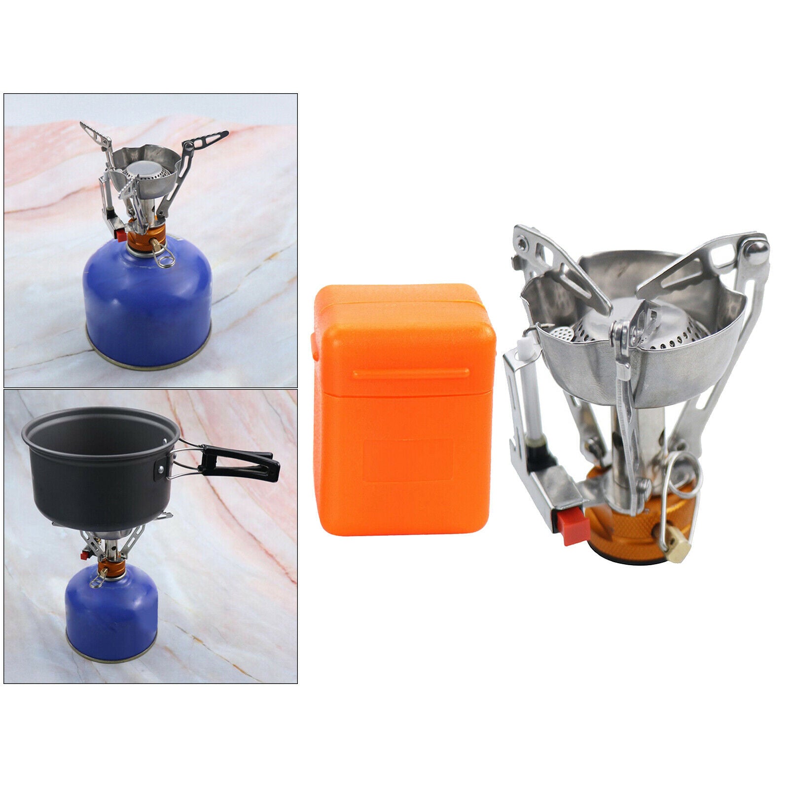3000W Gas Butane Stove Camping Stove with Igniter Picnic Cooker Burners