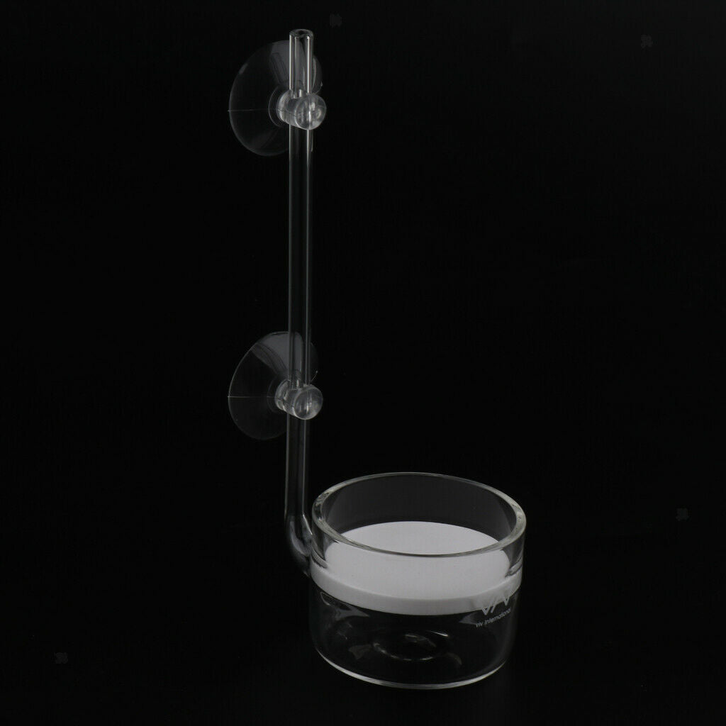 Glass CO2 Diffuser with L-Shape Connecting Tube for Aquarium Tank XXXL