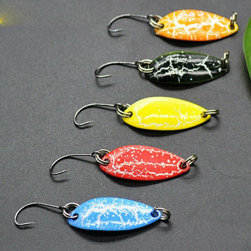 5PCS Mini 3.5g Spoon Fishing Lure 30mm Metal Jigging Lure Baits Swimbait .l8