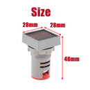 Mini Digital Voltmeter Voltage Meter Monitor Square Panel Indicator Light