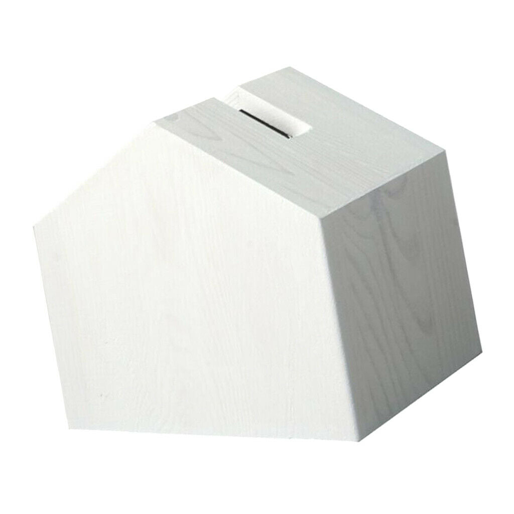 Tissue Box Cover House Shaped Square Tissue Box Holder for Room Office White