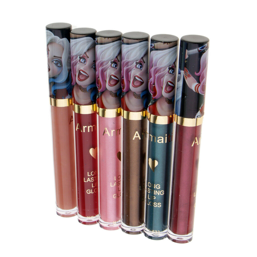 6x Lasting Make Up Lip Stick Liquid Metallic Matte Lip Gloss Lipstick Color7-12