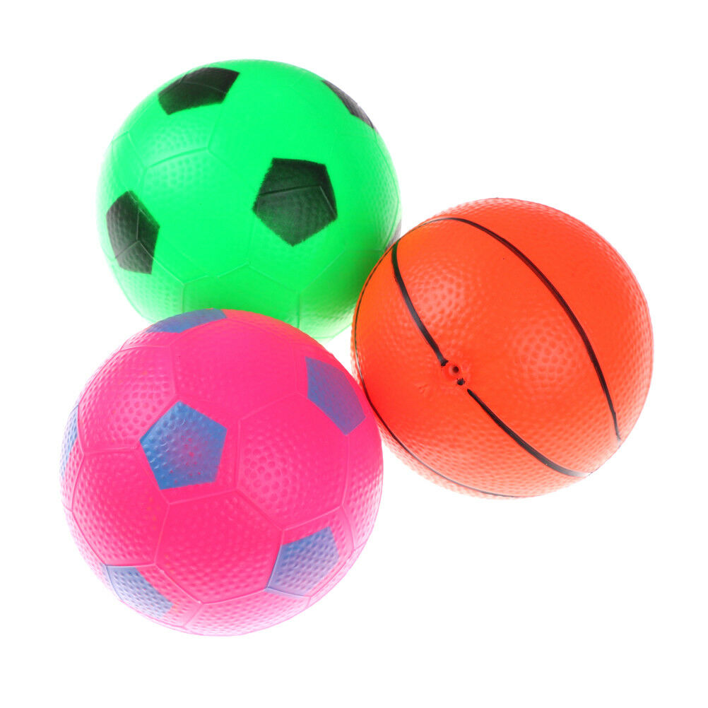 12cm Inflatable Basketball Football Blow Up Ball Kids Sports Outdoor Play.l8