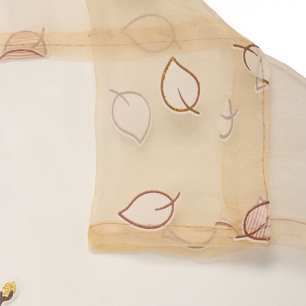 100x200cm Plum Blossom Wintersweet Curtain Tulle Room Divider -Yellow