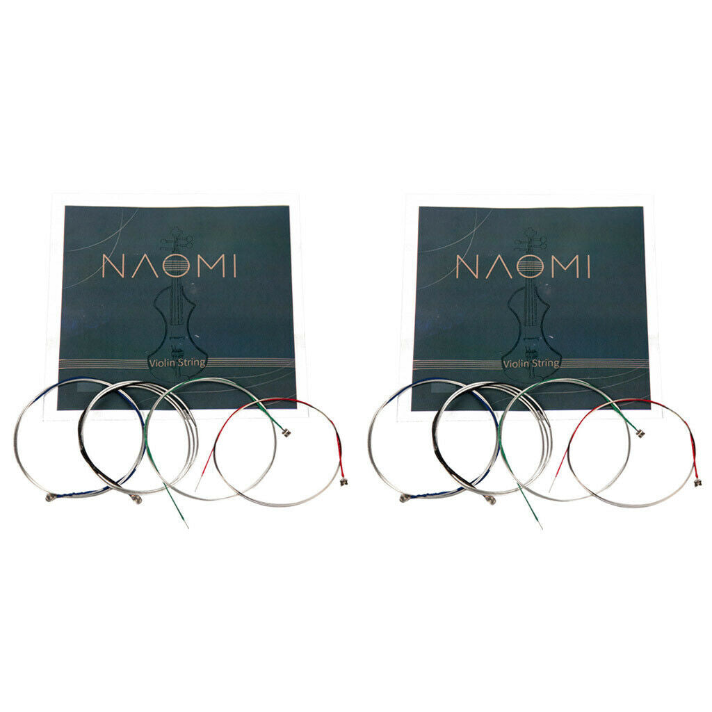 2 Set Violin Fiddle Replacement String E-A-D-G for Size 4/4 3/4 Violin Players
