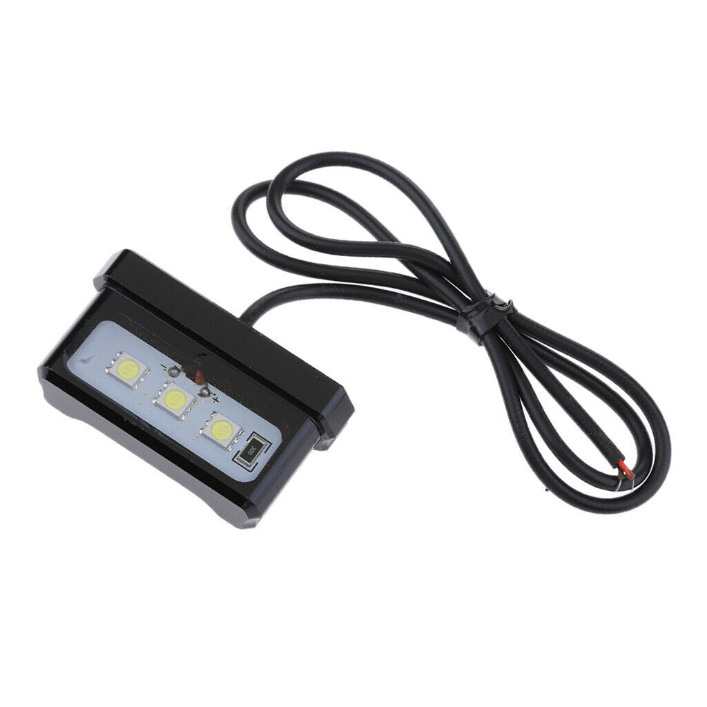 Motorcycle License Plate Holder Light Rear Tail Lamp for Kawasaki Z800 Black
