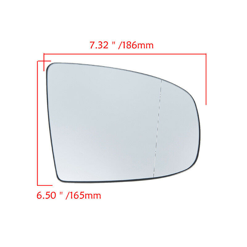 Passenger Side Heated View Mirror Glass Fit BMW X5 X6 Series E70 E71 E72 2007-14