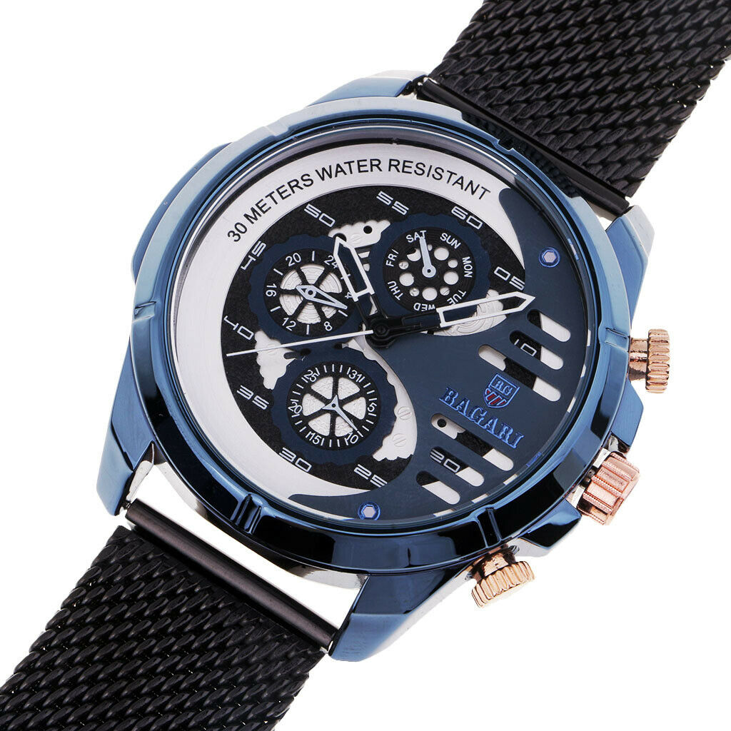 Men's Watch BAGARI Sports Man Watch Quartz Wristwatch Fashion Casual Watch