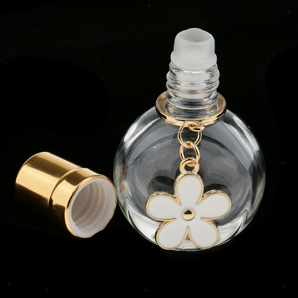 Clear Perfume Roller Bottles Travel Mini Round Deodorants Aromatherapy Vials