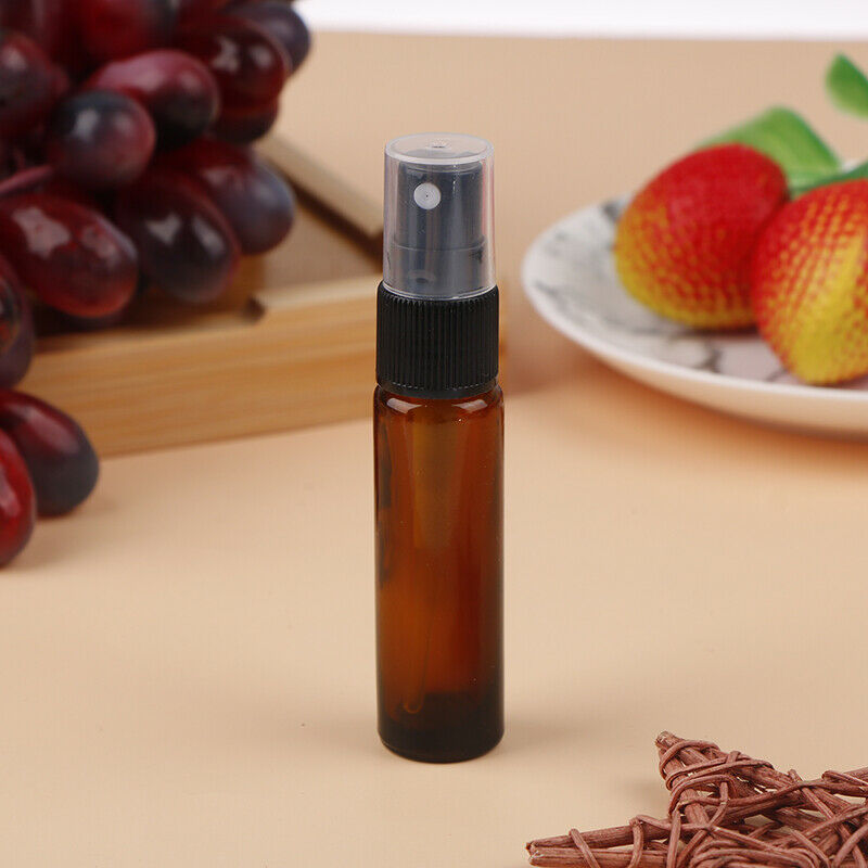 10ML Mini Empty Glass Bottle Spray Perfume Cologne Refillable Travel Org new Kt